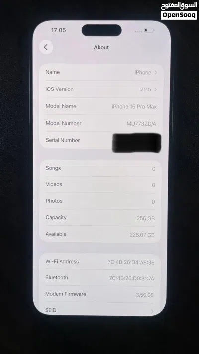 Iphone 15 Pro Max 256gb, Black Titanium, 4