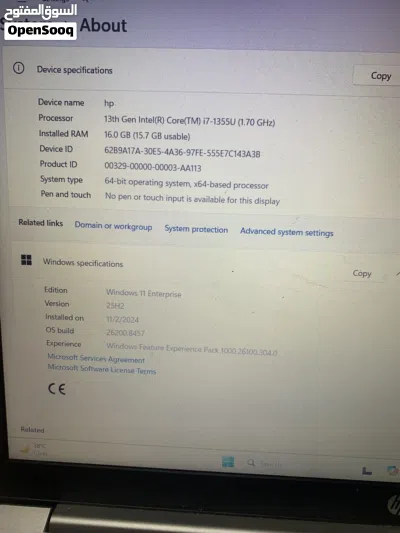 للبيع لابتوب HP 15-fd0xxx بحالة ممتازة. 4