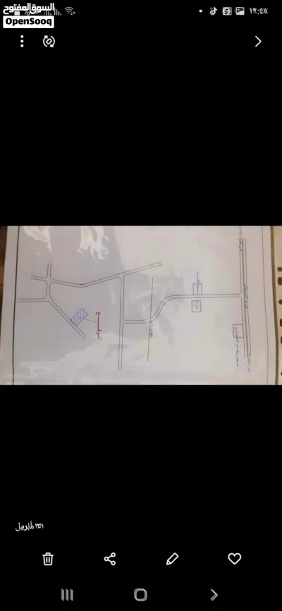 ارض مساحتها 4300 2