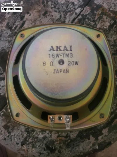 سماعتين AKAI ياباني أصلي Vintage 8 Ohm شغالين 4