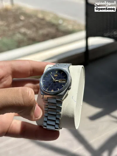 لهواة والتميز.. ساعة Seiko 5 Vintage "بلو تشيكر" نادره- إصدار السبعينات بسعر حرق 4