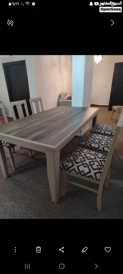 طاوله سفره استعمال بسيطه طاوله و 8 كراسي 3
