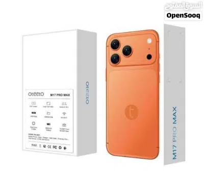 اوتيتو 17pro max بلون برتقالي مع ذاكرة 256 جيجابايت جديد 3