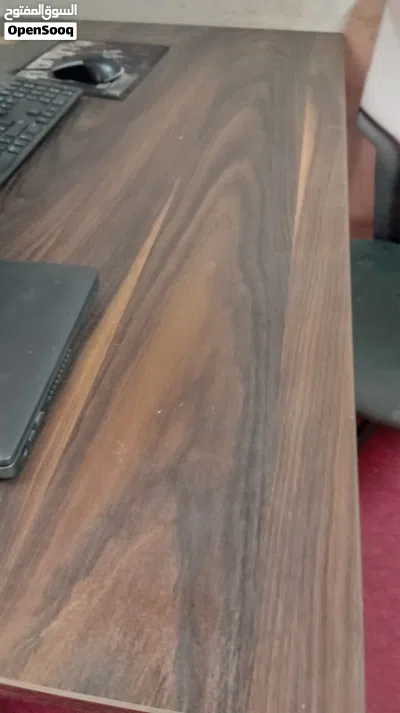 Dark Oak Wood Office Desk 2
