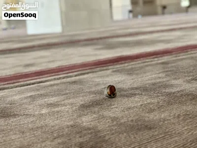 خاتم عقيق عيار 925مستعمل بحاله جيده جدا 4
