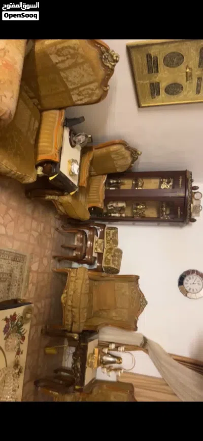 طقم كنب خشب مصري دمياط 3