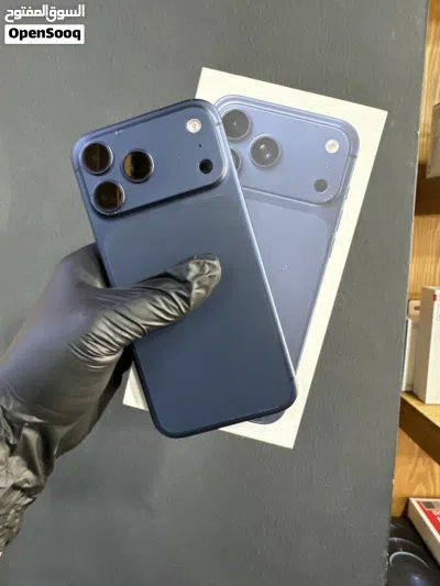 iPhone 17 pro max 256 gb blue Arabic version battery health 100% box available 9 months warranty . 3