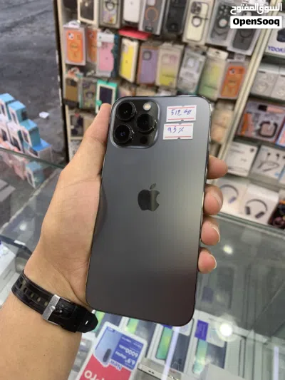 iPhone MAX 13 Pro ماكس 512 جيجا بطارية 95 مش مفتوح ولا مغير إشي الحبة توب توب توب الوكالة معها Cove 2