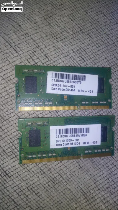 رام لابتوب 4GB مستخدم. عرطه 2