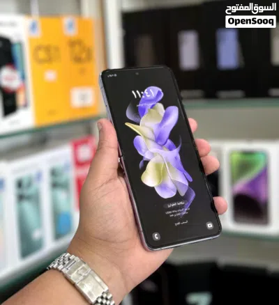 عرض خااص : Samsung Z flip 4 256gb هاتف بحالة الوكالة بدون اي شموخ أو مشاكل مع ضمان و ملحقات بأقل سعر 4