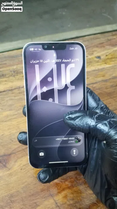 iPhone 13 عادي الجهاز وكالة ما شاء الله مغير شاشة وبطارية نوعيات كويسة الجهاز للبيع المستعجل 3