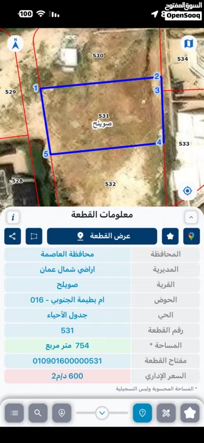 دابوق قرب القصور الملكيه قطعيتين ارض للبيع بسعر مغري 4