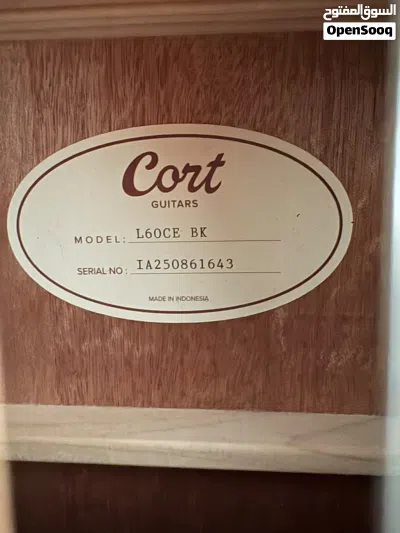 CORT L60CE BK ACOUSTIC GUITAR 2