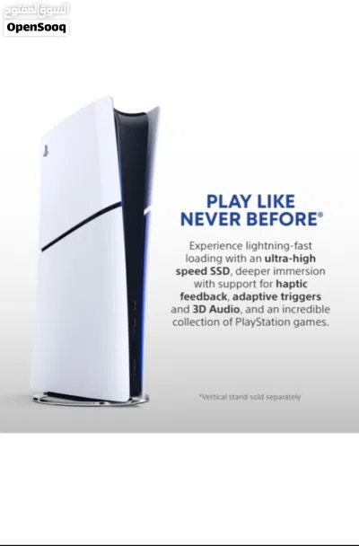 New Sony Play Station 5 Digital edition Slim console, 825 GB storage capacity , KSA version 2