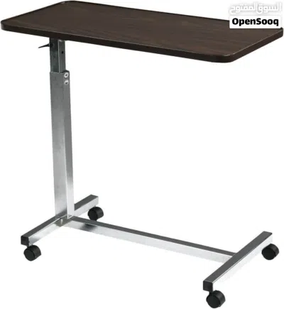 طاولة طعام طبية للسرير للمرضى وكبار السن ارتفاع قابل للتعديل مع عجلات ومكابح Bed Table 3