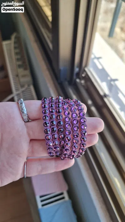 Real Swarovski bracelet, power collection 5511699 bracelet slake in purple. 3