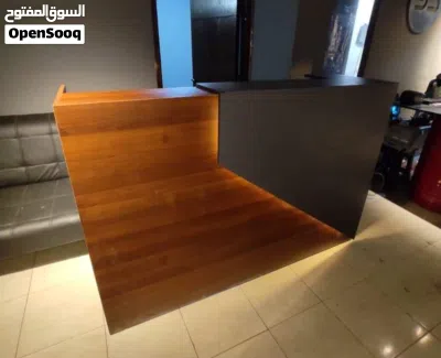 كاونتر استقبال خشب mdf اسباني مستورد / مكاتب سكرتيرة استقبال ريسبشن اثاث مكتبي 3