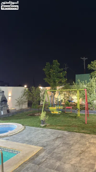 استراحة للايجار اليومي الاباعيش شارع الورد 4