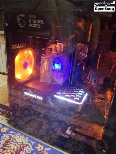 كمبيوتر متوسط Intel core i5 gen 10 Rtx 3060 ti palit x2 fu 16 gb ram ddr 4 Nvme . M.2 512 gb a data 3