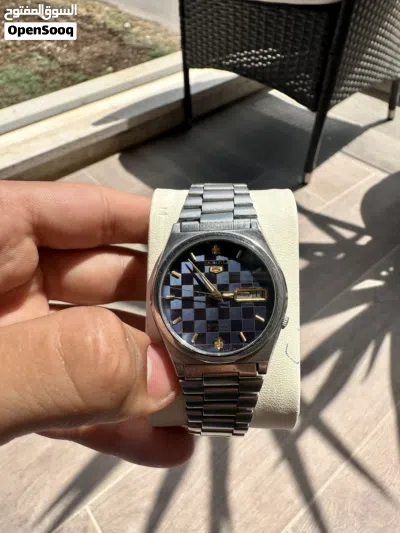 لهواة والتميز.. ساعة Seiko 5 Vintage "بلو تشيكر" نادره- إصدار السبعينات بسعر حرق 2
