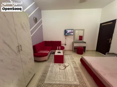 Large furnished studio apartment for rent in Al Ghubra North, near the Emirates Markets and Al Tama 2