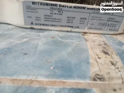 This is a 2 ton air conditioner, its company is Mitsubishi. 2