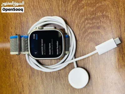 Apple watch ultra 2 49mm natural titanium one month shop warranty with original cable 4