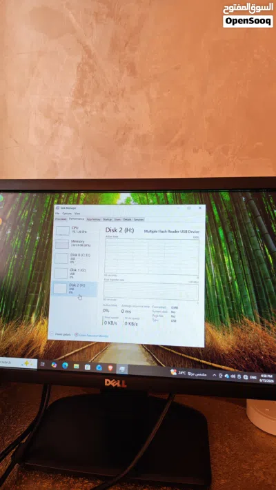 للبيع كمبيوتر مكتبي (Acer) متكامل مع شاشة dell وملحقات - تمت ترقيته بـ SSD 4