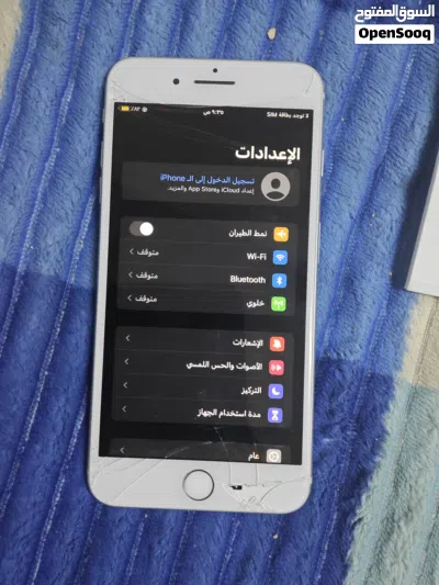 ايفون 7بلاس شاشة مفطورة اقرا الوصف 2