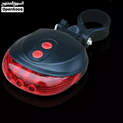Cycling Bicycle Bike Tail 2 Laser + 5 LED Flashing Lamp Light Rear Safety Warning 2
