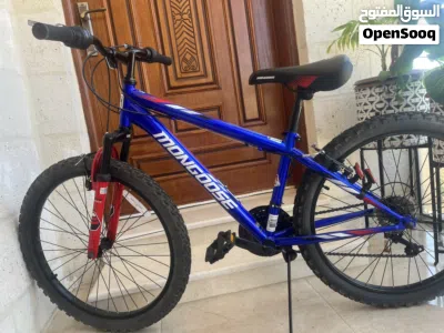 بسكليت Mongoose 24 Inch Inertia Mountain Bike-Blue مع منفاخ عجلات جديد بعلبته 2