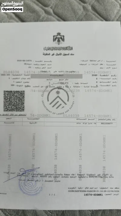 "أرض سكنية بقوشان مستقل للبيع في الزرقاء – 666 م2 – جميع الخدمات واصلة" 3