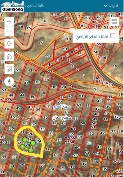 للبيع ب 250 دينار حصة ارض 143م مع شركاء ضمن 6 دونمات ،، قرب قصر الملك المؤسس معان 3