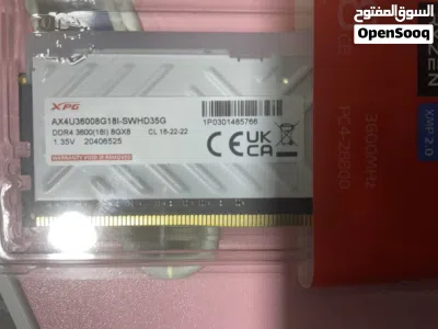قطعين أو قطعة RAM DDR4 3600MT/s جديد 3