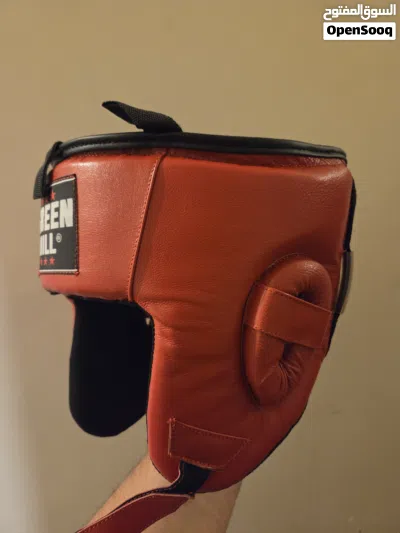 Original Green Hill Boxing Head Gear Leather 2
