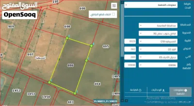 قطعة في جنوب عمان قرية المسيطبة / ام الرصاص حوض البلد عشرة دونمات 12 الف دينار كامل القطعة 4