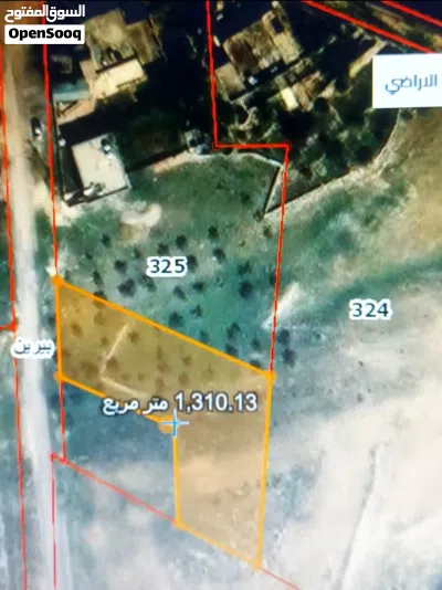 قطعة ارض للبيع بيرين الخله قرب شارع جرش 2