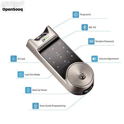 قفل ذكي مناسب لجميع الابواب Smart Lock ZKTeco AL40B يعمل عن طريق البصمة 2