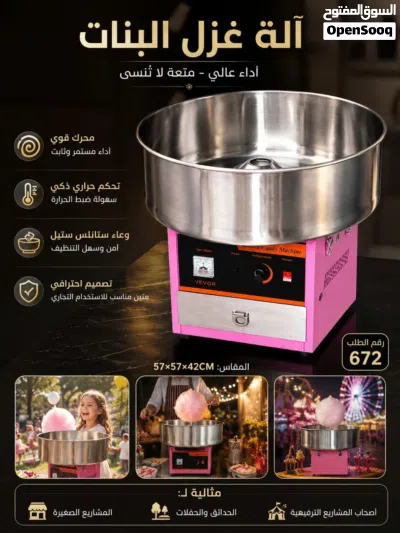 مشروعك بلمسة سكر.. ماكينة غزل البنات التجارية للربح الوفير 3