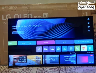 شاشة ال جي فئة c4 اوليد بكرتونها وملحقاتها. 2