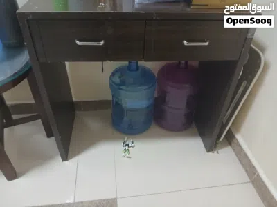 urgent sale chair table and 2drawer table 3