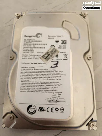 hhd مستعمل بسعة 500GB 2