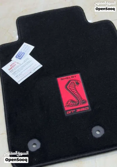 دواسات موستينج شيلبي gt 350 اصلية موديل 2015-2021 black floor mats carpet shelby gt 350 3