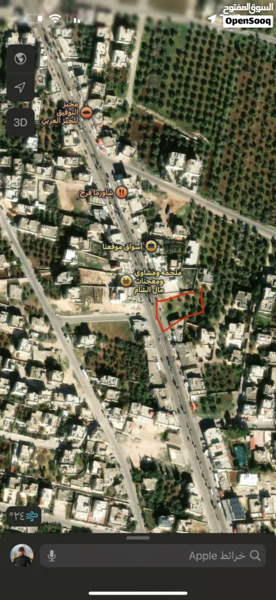 قطعة ارض مساحة دلم على شارع رئيس بوابة الشمال بيت راس موقع مميز جدا وتجاري وحيوي على الشارع الرئيسي 4
