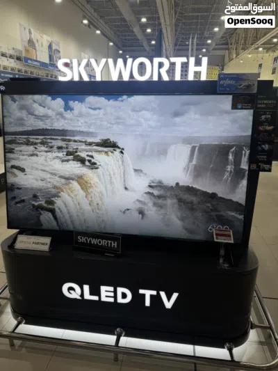شاشة سكاي ورث 65 بوصة QLED+ 120Hz جديد مع ضمان سنه 3