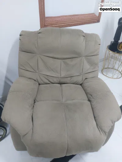 6 seater recliner one seater two seater and 3 seater each from Danube. Used for sell. Demand OMR 240 3