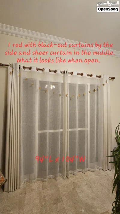 Curtains for living room, bedroom 2
