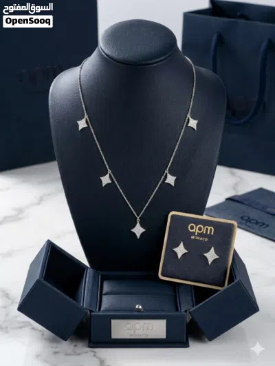 اطقم قلادة و حلق (stainless steel) 2