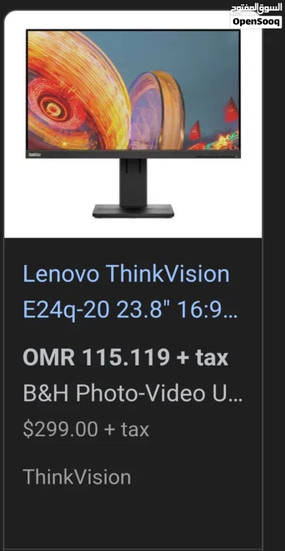 lenovo thinkvison 24 inch Ultra FHD 4k support IPS Display NEW BOX NOT USED BEST FOR PRO OFFICIAL 2