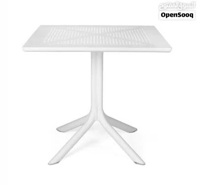 Outdoor square Table 80CM white 2